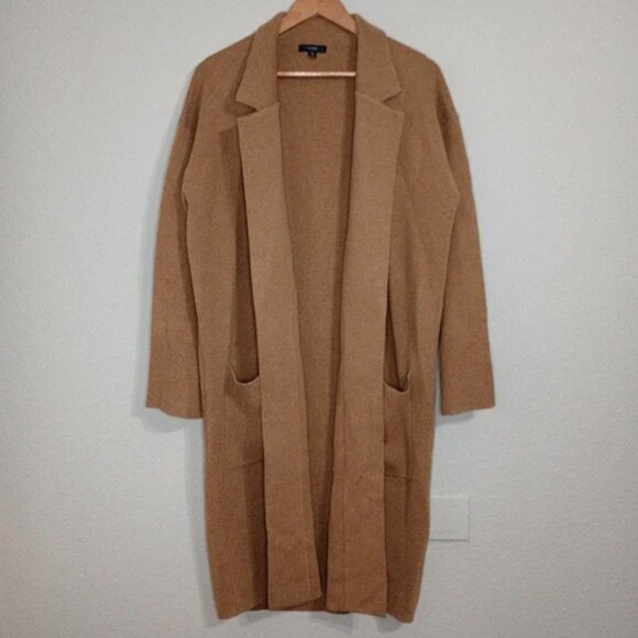 J.crew Ella open front long sweater blazer coat knit maxi size large - Picture 7 of 16